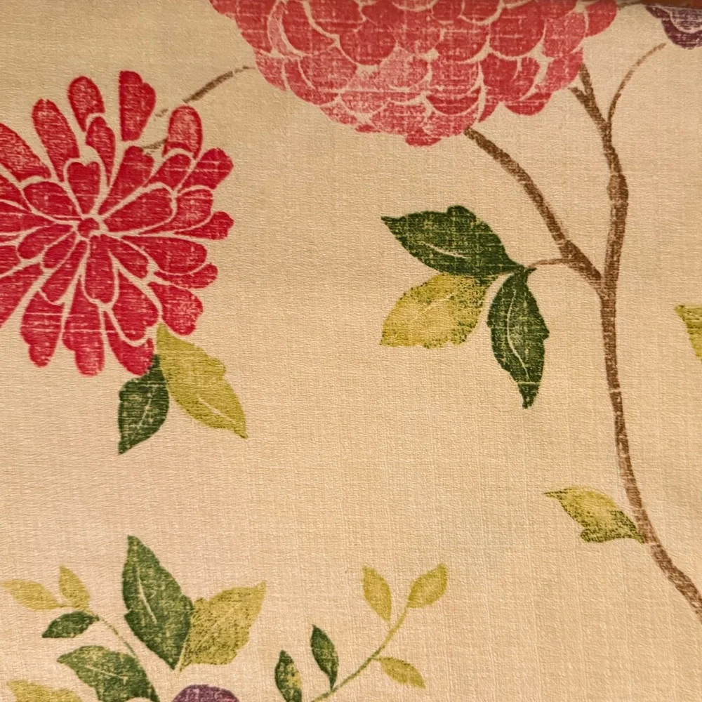 PIER 1 Imports Vintage Raleigh Floral Window Panel Curtains Set Of Two curtains